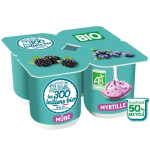 YAOURT BRASSE LES 300 LAITIERS BIO
