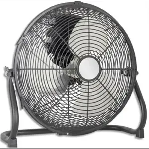 Ventilateur brasseur d'air 50W noir 40x19x39 cm 3 vitesses silencieux