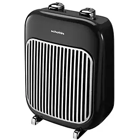 Chauffage d'appoint soufflant pour salle de bain 2000W noir Scholtes