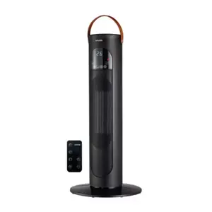 Colonne de chauffage oscillante avec télécommande 2000 W noir