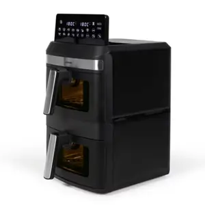 Friteuse à air chaud sans huile double bac 13 l puissance 2800 W