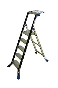 Escabeau de chantier Escalux en aluminium 5 marches – Hauteur de travail 3,11 m