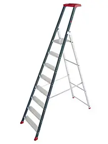 Escabeau Escalux en aluminium 8 marches Prolux – Hauteur de travail 3,66 m