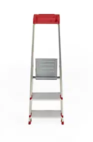 Escabeau Escalux Conforlux en aluminium 3 marches extra larges – Hauteur de travail 2,56 m