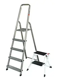 Escabeau Escalux 5 marches charge max 150kg + marchepied
