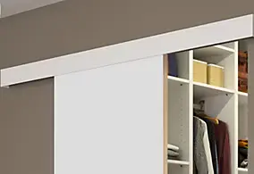 Kit Optirail Prepeint, Porte Coulissante, rail et bandeau Cache-Rail Mdf Revêtu 204 x 83 x 3,6 cm 204 x 83 x 3,6 cm