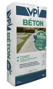 Béton bas carbone pour scellement et petites réparations - sac de 25 kg