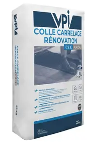 Colle carrelage rénovation grise 25 kg sols et murs intérieur extérieur
