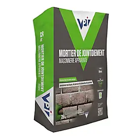 Mortier de jointoiement blanc 25 kg maçonnerie apparente