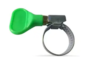 Collier de serrage 12 mm - 20 mm vert