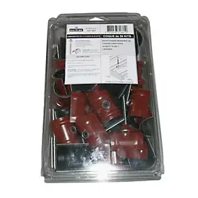 Kit de 50 fixations pour plaque Alizé rouge