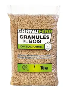 Granulés de bois DINplus - Sac de 15 kg