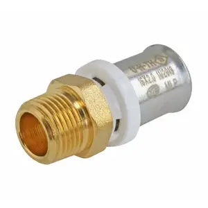 Raccord à sertir droit mâle Ø 16 mm 12x17 mm