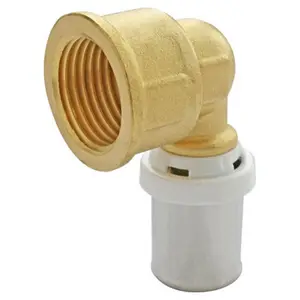 Coude femelle à sertir pour tube multicouche Ø 16 mm 15x21 mm