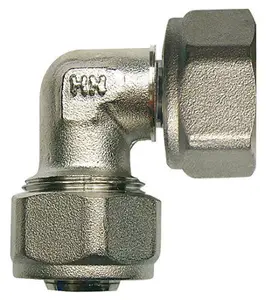 Coude avec écrou tournant femelle à compression - Ø 20 mm