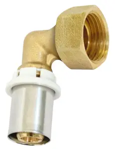Coude à écrou tournant 20/27 à sertir pour tube multicouche - Ø 26 mm