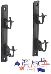 Support de nourrice universel avec support et clips de repérage rouge et bleu