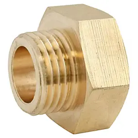 Réduction laiton Femelle 12/17 (3/8") - Mâle 8/13 (1/4")