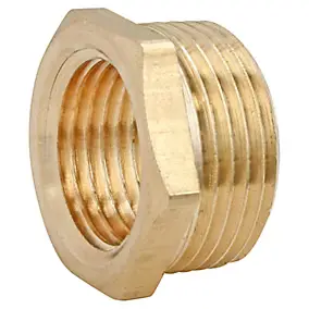Bague de reduction laiton Mâle 12/17 (3/8") - Femelle 8/13 (1/4"), lot de 2