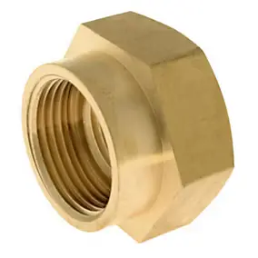 Réduction laiton avec butée interne Femelle 26/34 (1") - Femelle 20/27 (3/4"), lot de 2