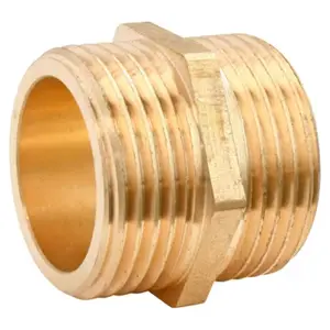 Lot de 2 mamelons laiton double Mâle 26/34 (1")