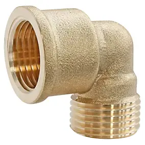 Coudé laiton femelle 20/27 (3/4") mâle 20/27 (3/4")