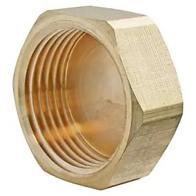 Bouchon laiton Femelle 8/13 (1/4"), lot de 2