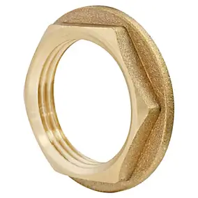Contre-écrou à plateau laiton Femelle 20/27 (3/4"), lot de 2
