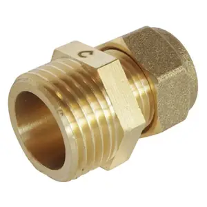 Raccord Mâle bicône pour tube cuivre Ø12 - Mâle 15/21 (1/2")