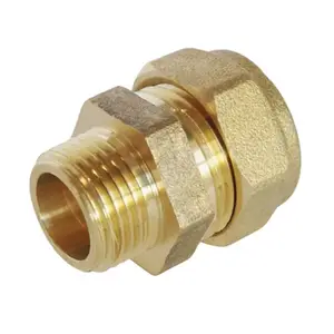 Raccord Mâle bicône pour tube cuivre Ø14 - Mâle 15/21 (1/2")