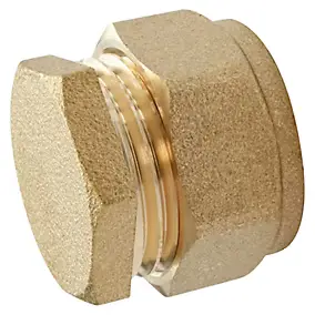 Bouchon bicône Somatherm for you en laiton à compression pour tube de cuivre Ø 18 mm