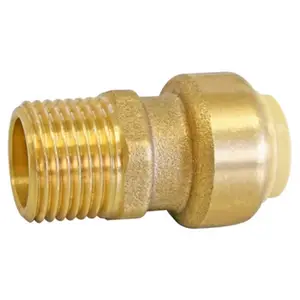Raccord mâle à clipser pour tube cuivre Ø14 - Mâle 15/21 (1/2')