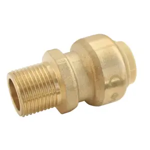 Raccord mâle à clipser pour tube cuivre Ø14 - Mâle 12/17 (3/8')
