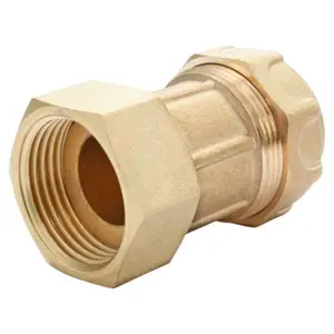 Raccord laiton droit pour PE Ø25 - Femelle 20/27 (3/4")