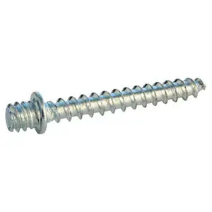 Lot de 25 pattes à vis à bois en acier à épaulement filetage M7/150 longueur 80 mm