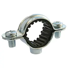 Collier de fixation simple isophonique pour tube cuivre Ø18 mm, lot de 2