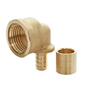 Raccord coudé à glissement pour tube PER Ø12 - coude femelle 15/21 (1/2")