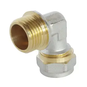 Raccord coudé à compression pour tube Multicouche Ø16 - coude mâle 15/21 (1/2")