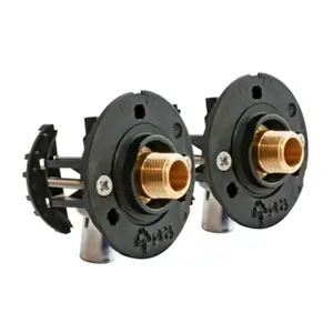 Fixation pour robinetterie Lavabo pour PER Ø16 raccord à sertir sortie mâle 12/17 (3/8")