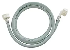 Flexible d'alimentation pour machine à laver raccords droits F-F coudé 3/4", L. 2,5m