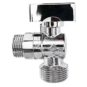 Robinet à sphère pour alimentation de machine à laver, Entrée Mâle 1/2" - Sortie Mâle 3/4" Somatherm for you