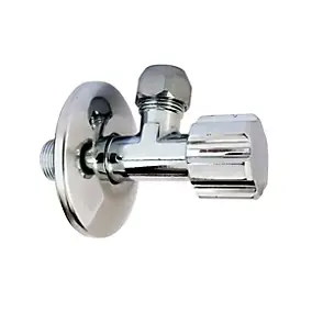 Robinet d'arrêt équerre sous-lavabo long, Mâle 12/17 - Tube cuivre Ø10 mm Somatherm for you