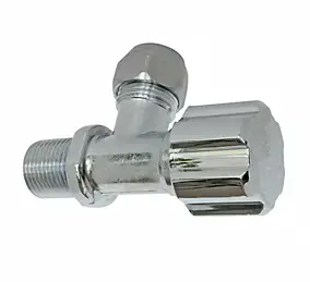 Robinet d'arrêt équerre sous-lavabo court, Mâle 12/17 - Tube cuivre Ø10 mm Somatherm for you
