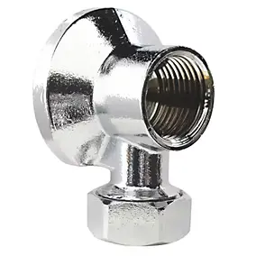 Applique murale simple pour fixation et alimentation de robinet de machine à laver, tube cuivre Ø14mm Sortie Femelle 1/2" Somatherm for you