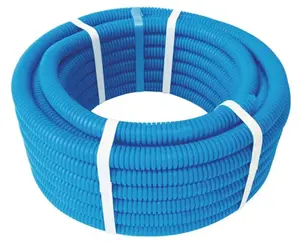 Tube PER prégainé bleu diamètre 16 mm eau froide 60 m