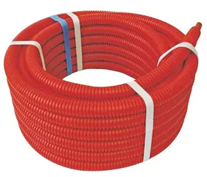 Tube PER prégainé rouge diamètre 16 mm eau chaude 60 m