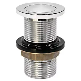 Bonde de lavabo clic-clac sans trop-plein Ø60 mm laiton chromé - Ondee
