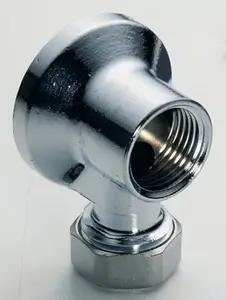 Applique murale à collet battu femelle pour tube Ø 12 mm 15 x 21 mm