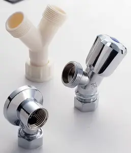 Kit robinet mural double alimentation (1 applique, 1 robinet, 1 Y de raccordement)