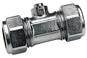 Mini-vanne à sphère 1/4 de tour type cuivre 14
